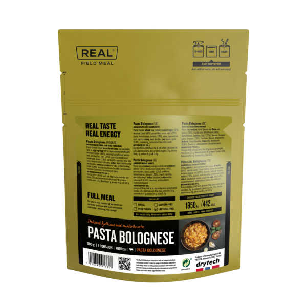 Pasta Bolognese - 703 kcal - Real Field Meal